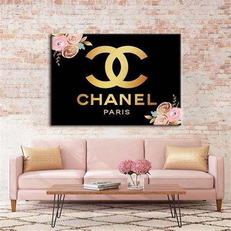 chanel logo decor|chanel decorative art.